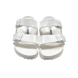 Birkenstock Womens Arizona Eva White Sandals EUR 40 (Narrow) (1431778)
